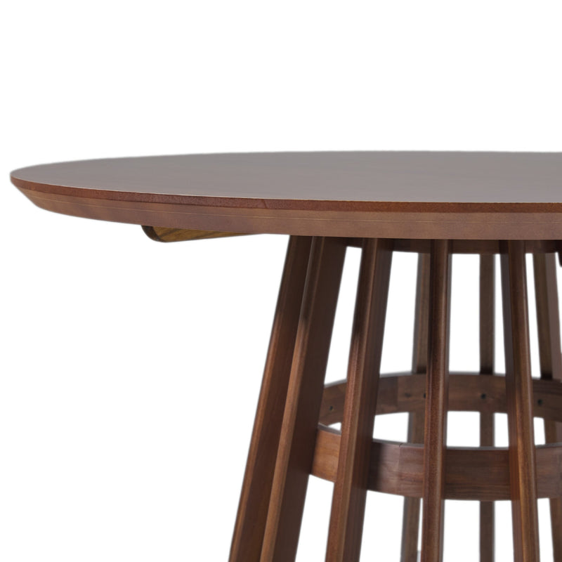 Modern 48 Round Solid Wood Dining Table