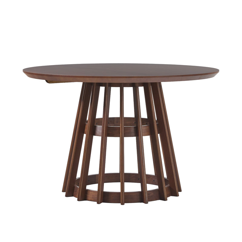 Modern 48 Round Solid Wood Dining Table