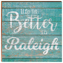 Personalized Life Is Better Sign | Wall Art Print on Real Wood