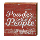 Personalized Powder Sign | Wall Art Print on Real Wood | Customized Lake Lodge Mountain Rustic Decor