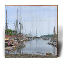 Old Harbor Blues | Wall Art Print on Real Wood