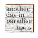 Hatteras North Carolina Paradise Sign | Real Wood Art Print