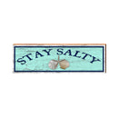 Stay Salty Triple Shell Sign | Real Wood Art Print