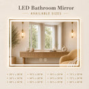 Compact Center Glow LED Bathroom Mirror