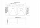 Stainless Steel Square Sink 60/40 (Double Bowl)