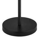 Modern 3-Light Floor Lamp in Black Metal Finish with White Plastic Shades