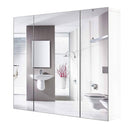 Modern 3-Door Wall Mounted Medicine Cabinet Bathroom Mirror Cupboard