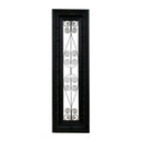 Eclectic Metal Grill & Solid Wood 66 in. Long Console Sofa Table