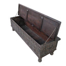 Ranch Style Solid Wood Blanket Chest With Nail Heads