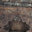 Antique Aged Teak Wood Carved 81in. Tall  Indian Double Doors
