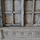 1800s Antique Ornately Carved 84 in. X 100 in. Indian Haveli Doors