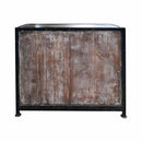 Industrial Style Reclaimed Wood 2-Door Storage Cabinet