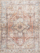 Beck Peach Washable Area Rug - Clearance