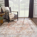 Beck Peach Washable Area Rug - Clearance