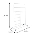 White Rolling Multi Use Laundry Clothes Drying Rack