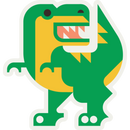 Dinosaur Weather Resistant Sticker | HEARTlandia