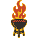 Grillin' Weather Resistant Sticker | HEARTlandia