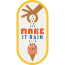 Make It Rain Ice Cream Cone Weather Resistant Sticker | HEARTlandia