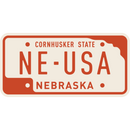 Nebraska License Plate Magnet | HEARTlandia