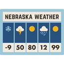 Nebraska Weather Magnet | HEARTlandia