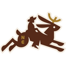 Ride Em Cowboy on a Nebraska Jackalope Weather Resistant Sticker | HEARTlandia