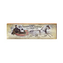 Chagrin Falls Season's Greetings Sled Sign | Real Wood Art Print