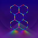 RGBW Honeycomb Modular Suspended Lighting Wall Lights
