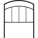 Twin size Transitional Headboard in Textured Black Metal Finish