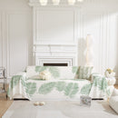 Leaf Printed Slipcover Sofa Covers, Universal Couch Throw Cover, Pets Furniture Protector for Home Decor