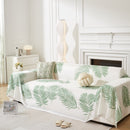 Leaf Printed Slipcover Sofa Covers, Universal Couch Throw Cover, Pets Furniture Protector for Home Decor