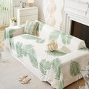 Leaf Printed Slipcover Sofa Covers, Universal Couch Throw Cover, Pets Furniture Protector for Home Decor