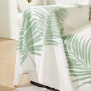 Leaf Printed Slipcover Sofa Covers, Universal Couch Throw Cover, Pets Furniture Protector for Home Decor