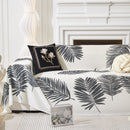 Leaf Printed Slipcover Sofa Covers, Universal Couch Throw Cover, Pets Furniture Protector for Home Decor