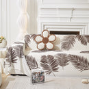 Leaf Printed Slipcover Sofa Covers, Universal Couch Throw Cover, Pets Furniture Protector for Home Decor