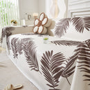Leaf Printed Slipcover Sofa Covers, Universal Couch Throw Cover, Pets Furniture Protector for Home Decor