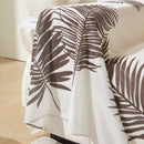 Leaf Printed Slipcover Sofa Covers, Universal Couch Throw Cover, Pets Furniture Protector for Home Decor