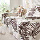 Leaf Printed Slipcover Sofa Covers, Universal Couch Throw Cover, Pets Furniture Protector for Home Decor