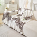 Leaf Printed Slipcover Sofa Covers, Universal Couch Throw Cover, Pets Furniture Protector for Home Decor
