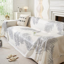 Leaf Printed Slipcover Sofa Covers, Universal Couch Throw Cover, Pets Furniture Protector for Home Decor