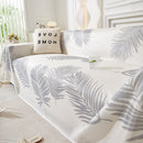 Leaf Printed Slipcover Sofa Covers, Universal Couch Throw Cover, Pets Furniture Protector for Home Decor