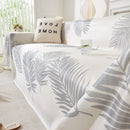 Leaf Printed Slipcover Sofa Covers, Universal Couch Throw Cover, Pets Furniture Protector for Home Decor