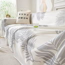 Leaf Printed Slipcover Sofa Covers, Universal Couch Throw Cover, Pets Furniture Protector for Home Decor
