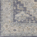 Sema Blue Medallion Thick Luxe Area Rug