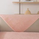 Luxury Sherpa Fleece Solid Sofa Towels Thickened Plush Non Slip Sofa Cushion Covers