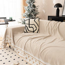 Chenille Jacquard Sofa Throw Blanket Cover Soft Polyester Weave Couch Throw Cover for Pets Dog Kids