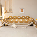 Comfy Four-Leaf Clover Hope Faith Love Luck Blanket for Couch, Chenille Scratch Proof Sofa Blanket Covers