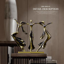 DecorBites™ Dancing Couple Sculpture Statue Love Decoration Abstract Lovers Figurines Ornament