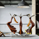 DecorBites™ Dancing Couple Sculpture Statue Love Decoration Abstract Lovers Figurines Ornament