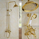 DecorBites™ Dual Handle Wall Mounted Rainfall Shower System with Sliding Bar