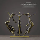 DecorBites™ Dancing Couple Sculpture Statue Love Decoration Abstract Lovers Figurines Ornament